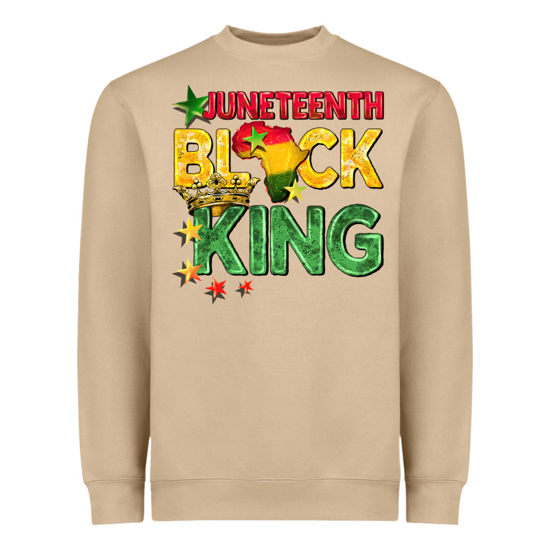 Juneteenth Black King Heavyweight Sweatshirt by BarkalooDesign | Teevron
