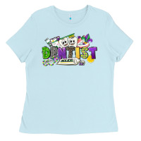 Baby Blue dentist mardi gras Ladies Tee - CowGirlArtShop