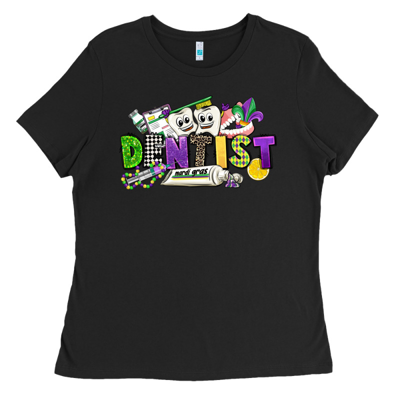 Dentist Mardi Gras Ladies Tee by CowGirlArtShop | Teevron