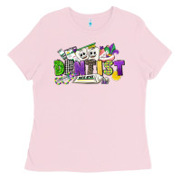 Bubblegum Pink dentist mardi gras Ladies Tee - CowGirlArtShop