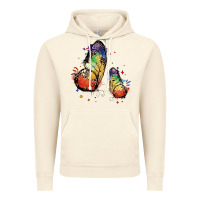 Vintage Artic rainbow butterfly pride Vintage Hoodie - FaDigitalArtStudio