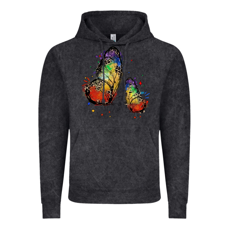 Rainbow Butterfly Pride Vintage Hoodie by FaDigitalArtStudio | Teevron