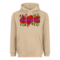 Mushroom Chingona with roses Heavyweight Hoodie - AdoDesignShop