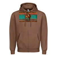 Chestnut western horse serape tooled leather leopard  sippy cup Zipper Hoodie - BarkalooDesign