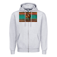 Heather Grey western horse serape tooled leather leopard  sippy cup Zipper Hoodie - BarkalooDesign