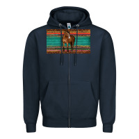 Navy western horse serape tooled leather leopard  sippy cup Zipper Hoodie - BarkalooDesign