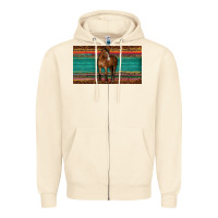 Sandshell western horse serape tooled leather leopard  sippy cup Zipper Hoodie - BarkalooDesign