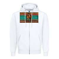White western horse serape tooled leather leopard  sippy cup Zipper Hoodie - BarkalooDesign