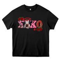 Black xoxo calf Heavy Core Tee - RanaPortraitStore