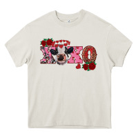Cream xoxo calf Heavy Core Tee - RanaPortraitStore