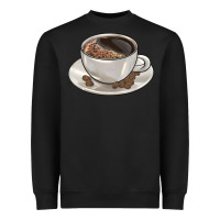 Black coffee  americano Heavyweight Sweatshirt - BarkalooDesign
