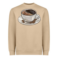 Mushroom coffee  americano Heavyweight Sweatshirt - BarkalooDesign