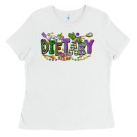 White dietary mardi gras Ladies Tee - CowGirlArtShop