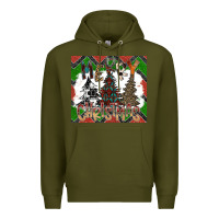 Army Green merry Christmas Premium Hoodie - CowhideDigitalArt