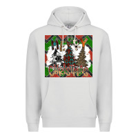 Dove Grey merry Christmas Premium Hoodie - CowhideDigitalArt