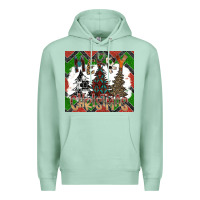 Seafoam merry Christmas Premium Hoodie - CowhideDigitalArt