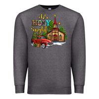 Charcoal Heather the church  holy night western truck Premium Sweatshirt - AdoDesignShop
