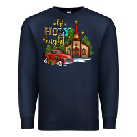 Navy the church  holy night western truck Premium Sweatshirt - AdoDesignShop