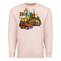 Pale Pink the church  holy night western truck Premium Sweatshirt - AdoDesignShop