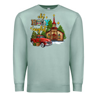 Seafoam the church  holy night western truck Premium Sweatshirt - AdoDesignShop