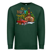 Sports Green the church  holy night western truck Premium Sweatshirt - AdoDesignShop