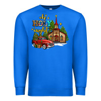 True Royal the church  holy night western truck Premium Sweatshirt - AdoDesignShop