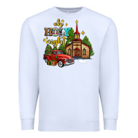 White the church  holy night western truck Premium Sweatshirt - AdoDesignShop