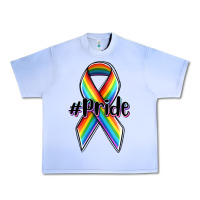 Grape Ice pride lgbtq awareness ribbon Urban Heavy Tee - OliviaCreatesArt
