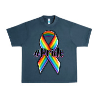 Midnight Navy pride lgbtq awareness ribbon Urban Heavy Tee - OliviaCreatesArt