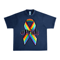 Navy pride lgbtq awareness ribbon Urban Heavy Tee - OliviaCreatesArt