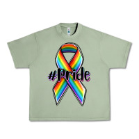 Oil Green pride lgbtq awareness ribbon Urban Heavy Tee - OliviaCreatesArt