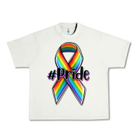 Pistachio pride lgbtq awareness ribbon Urban Heavy Tee - OliviaCreatesArt