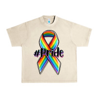 Sandshell pride lgbtq awareness ribbon Urban Heavy Tee - OliviaCreatesArt