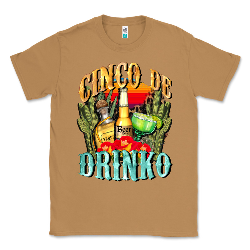 Cinco De Drinko Cinco De Mayo Classic Tee by CowGirlArtShop | Teevron