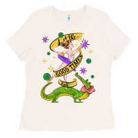 Bone let the good times roll (2) Ladies Tee - CowGirlArtShop
