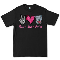 Black Peace Love Pitties Premium Tee - Jasminsmagicworld