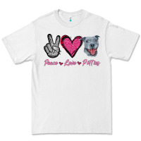 White Peace Love Pitties Premium Tee - Jasminsmagicworld