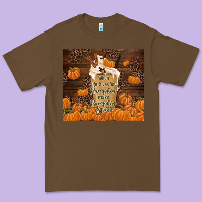 Make Pumpkin Spice Premium Tee Designed By Tumblerdesignbyshophia