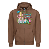 Chestnut happy easter bunny gnome Zipper Hoodie - BarkalooDesign
