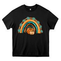 Black Rainbow Thankful with Gemstone Heavy Core Tee - texasbilliewilder