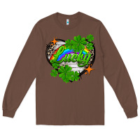 Chestnut lucky heart St. Patricks Day Long Sleeve Tee - FaDigitalArtStudio