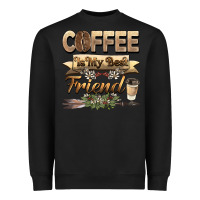 Black coffee is my best friend Heavyweight Sweatshirt - BarkalooDesign