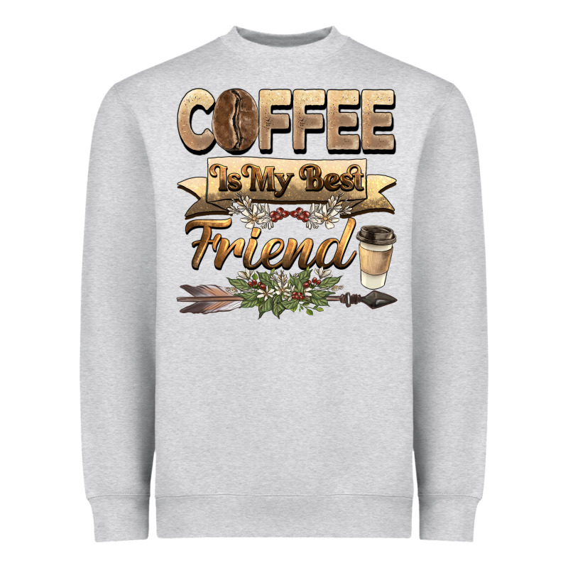 Coffee Is My Best Friend Heavyweight Sweatshirt by BarkalooDesign | Teevron