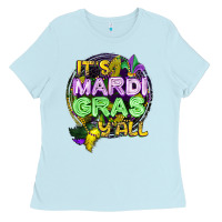 Baby Blue its mardi gras yall Ladies Tee - CowGirlArtShop
