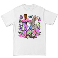 White Easter eggs and Bunny with Cross Easter Day Premium Tee - HowdyJamesFarm
