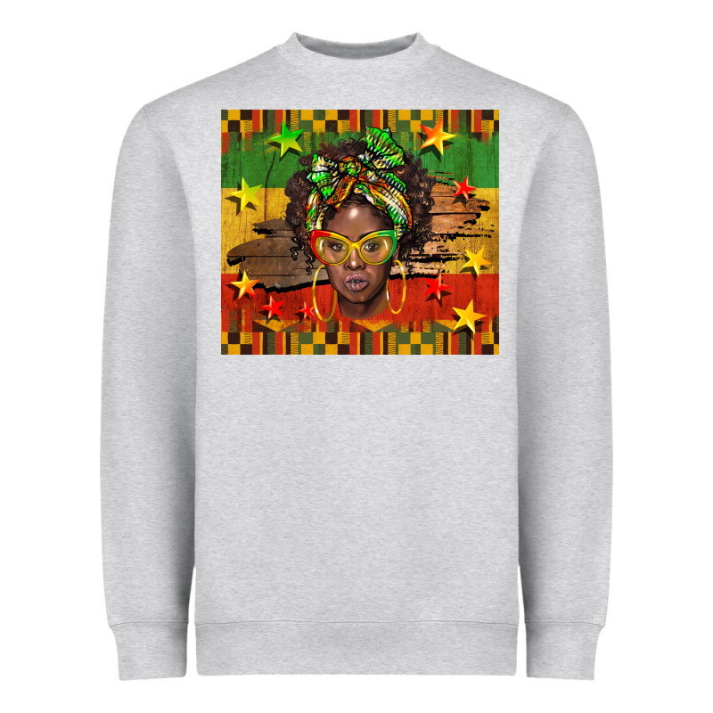 Juneteenth Black Women  Tumbler Heavyweight Sweatshirt by BarkalooDesign | Teevron