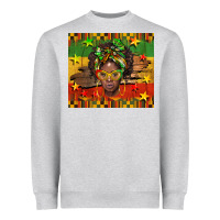 Heather Grey juneteenth black women  tumbler Heavyweight Sweatshirt - BarkalooDesign