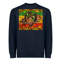 Navy juneteenth black women  tumbler Heavyweight Sweatshirt - BarkalooDesign