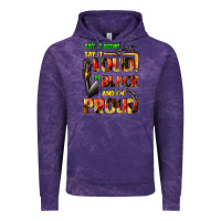 Cloud Purple Say it now! say it loud! i'm black and i'm proud Vintage Hoodie - FaDigitalArtStudio