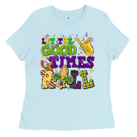 Baby Blue let the good times roll Ladies Tee - CowGirlArtShop